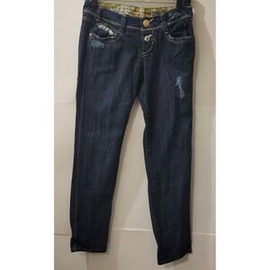 Y2k, Tyte Jeans, Women's Destressed Style Jeans, Design On Back Pockets  Size  5